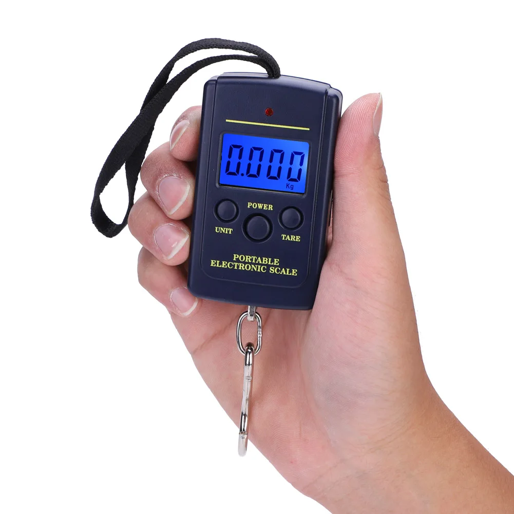 

Digital Scale Plastic Electric Hanging Portable 3 Operation Buttons with Hook Tool Fishing Luggage​