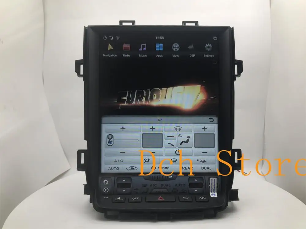 12 1 ''вертикальный автомобильный DVD плеер tesla style Android 9 0 GPS для Toyota Alphard Vellfire 20