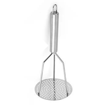 

Heavy Duty Stainless Steel Potato Masher with Handle for Mashed Potato Creamy Mashed Potato Vegetable and Fruit