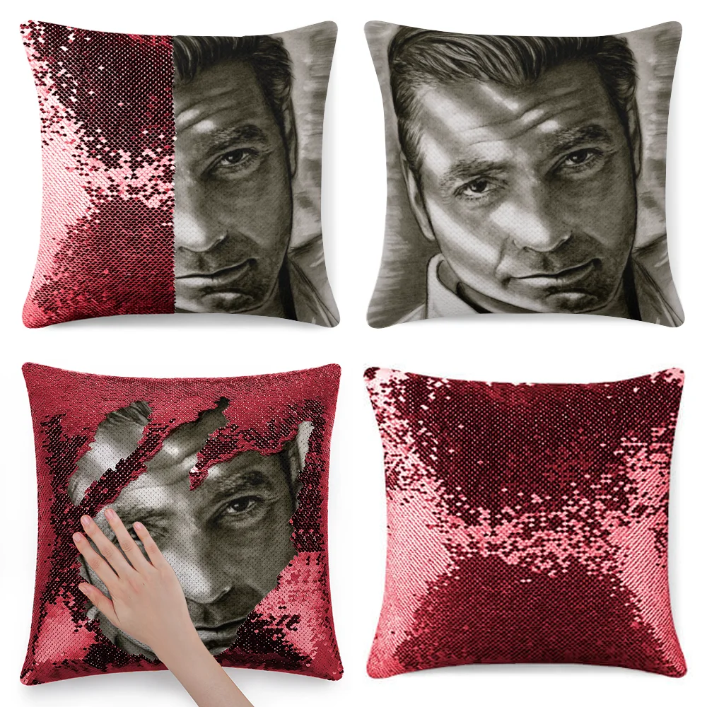 G. Черно-белая Волшебная наволочка клеуни блестящая с блестками для подушки