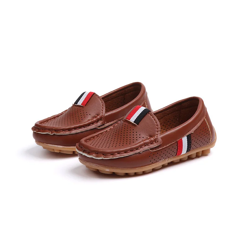 Kids Shoes Boys Shoes Fashion Soft Flat Loafers For Toddler Boy Big Kids Sneakers Children Flats Breathable Moccasin Cut-outs