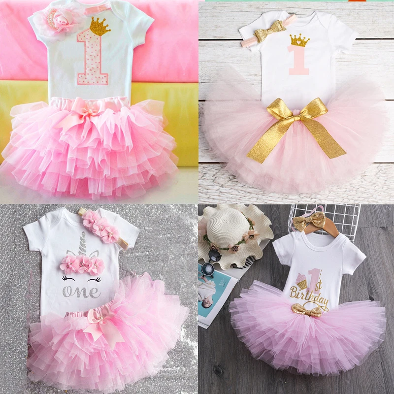 My Little Girl 1st Birthday Sets 1 Year Baby Clothes First Birthday