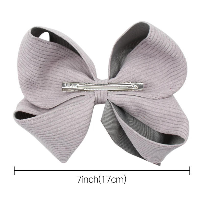 7 ''Jojo bows/Jojo Siwa большие банты для волос девочек заколки ручной работы Твердые