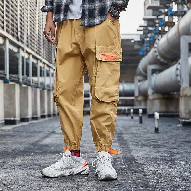 

Urban Men's Wear |2019 Autumn Ins Tide Brand Overalls Easy Man Leisure Time Pants