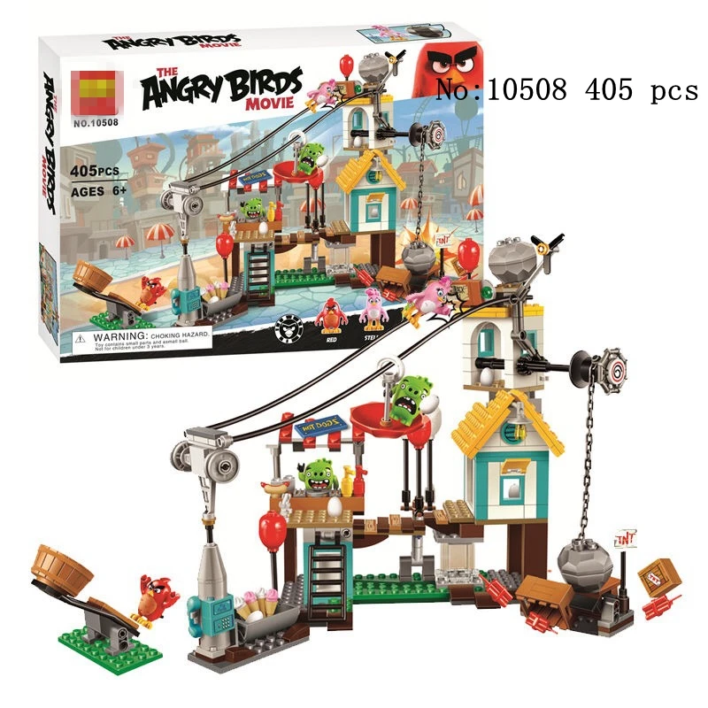 10505 10506 10507 10508 10509 10510 серии Angry Birds изображающие пятачка побег свинья замок из