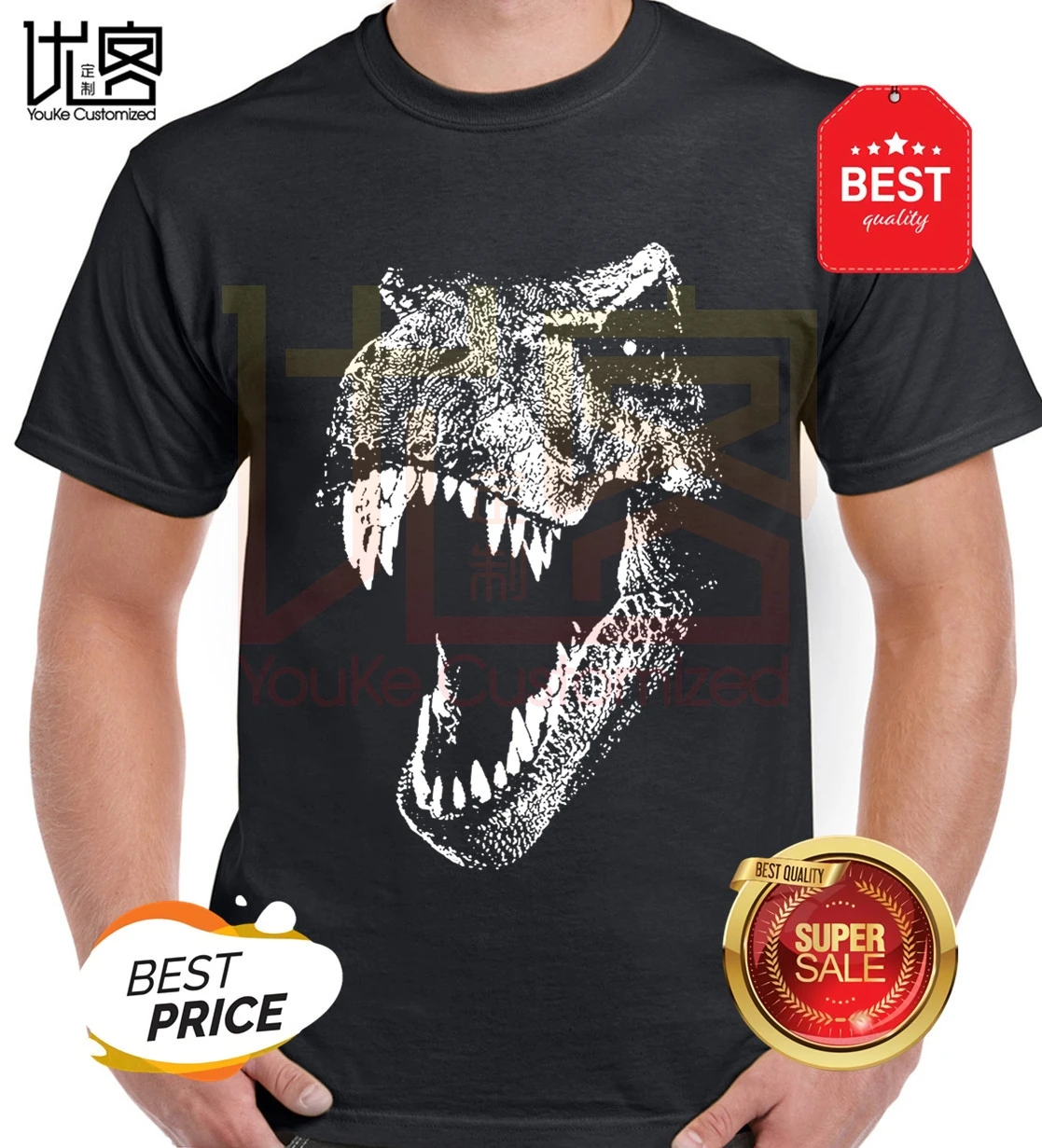 Jurassic Park T Shirts 2020 Awesome Dinosaur Design Shirt For Men Cotton Homme Tee Camiseta |