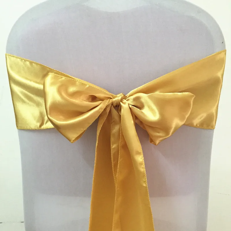 50pcs Dusty Pink Satin Wedding Chair Bow Sashes Home Birthday Hotel Party Chair Ribbon Knot Ties satin chair sashes