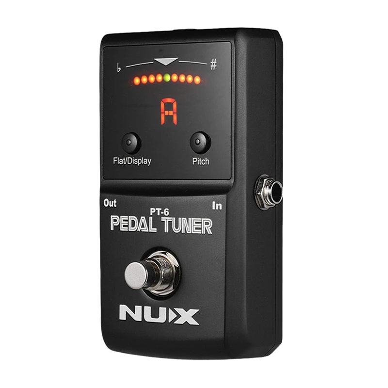 Nux Pt-6 Хроматическая педаль тюнер с металлическим корпусом True ...