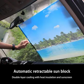 

OLEVO Car Sunshade Cover windshield cover retractable windshield visor front window sunscreen insulation sun shield