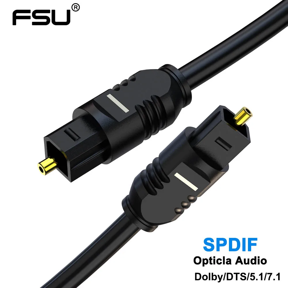 FSU Цифровой оптический аудио кабель Toslink 1 м 3 SPDIF коаксиальный для Xbox 360 усилители