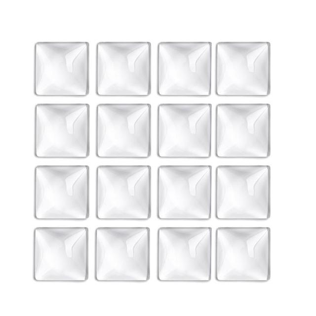 20mm Square Cabochon Base Settings Cameo Tray Bezel Charms Pendant Blank Tray For DIY Earrings Necklace Jewelry Making