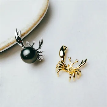 

1pcs Gold Plated Pendant Base Mussel Bead Pearl Pendant Mountings Settings diy Blank Jewelry Mountings