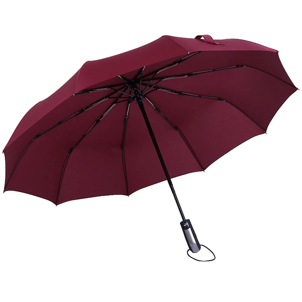 Зонт от дождя для женщин и мужчин, ветрозащитный двухслойный перевернутый зонтик, складной зонт с защитой от ультрафиолета - Цвет: Red
