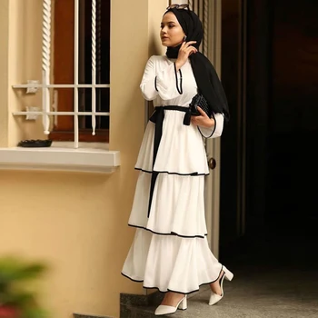 

Abaya Turkey Islamic Hijab Muslim Dress Caftan Kaftan Morocco Tesettur Elbise Robe Musulmane Longue Vestidos Arab Female Dress