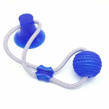 

Papidog Dogs Interactive Suction Cup Push TPR Ball Toys Elastic Ropes Dogs Tooth Cleaning Chewing Playing IQ Treat Toys