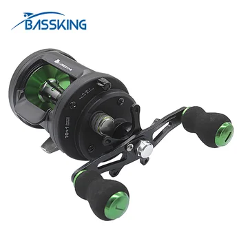 

BASSKING Trolling Drum Fishing Reel Right Hand CB100 CB300 10+1BB Bait Casting Reel for Saltwater Sea Fish Reel Carretilha Pesca