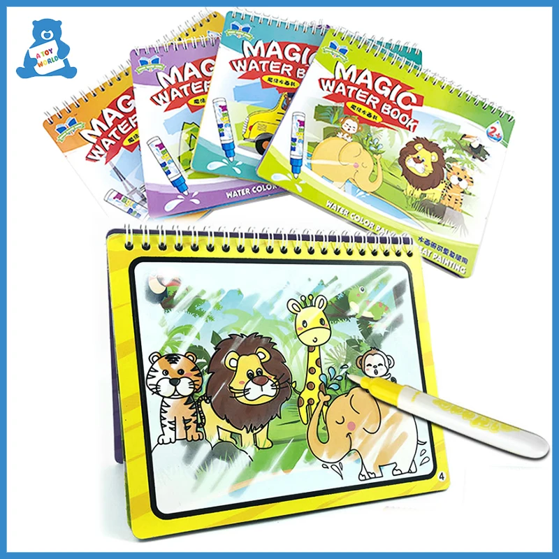 

Baby Drawing Toys Educational Magic Water Drawing Book Reusable Painting Board Montessori Coloring Books for Kids Christmas Gift