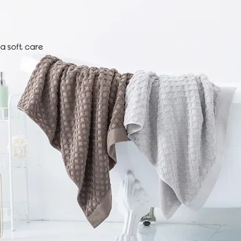 

Solid Color Barth Towel Strong Absorption Bathrobe Head Wrap Quick Dry FaceTowel Household Hand Towel Set Bathroom