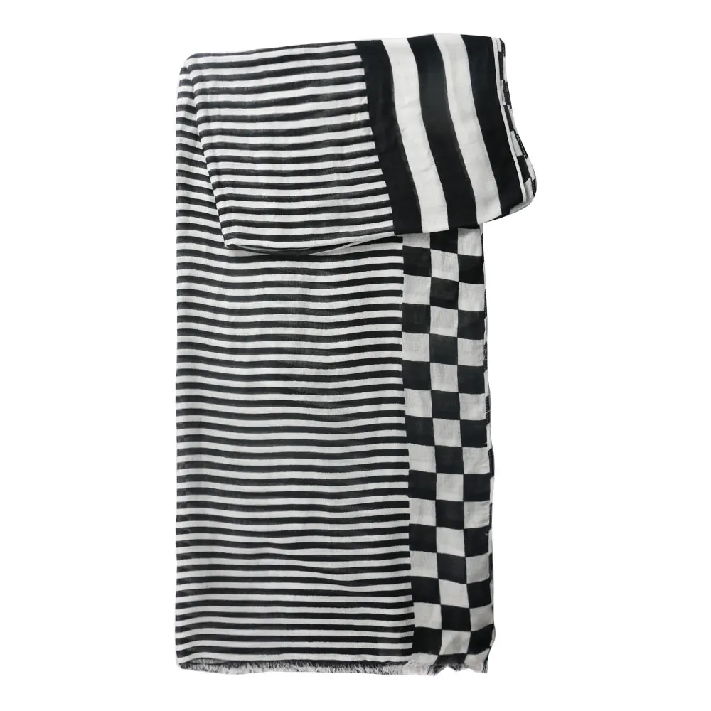 HOT Fashion Beautiful Women Lady Girls Soft Cotton Long Stripe Carriage Scarf Large Autumn Winter Warm Wrap Shawl Print Scarves