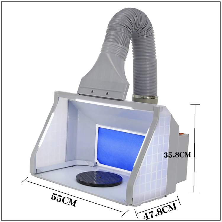 Autolock Airbrush Lighted Hobby Spray Booth Kit, Paint Booth with