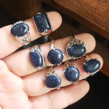 

36 Pcs/lot classical fashion women men Natural stone style design ring lot jewelry ring wholesale 200729-34