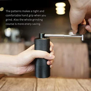 

Best Small Hand Crank Coffee Grinder Portable Adjustable Setting Conical Burr Mill for Pour over Espresso