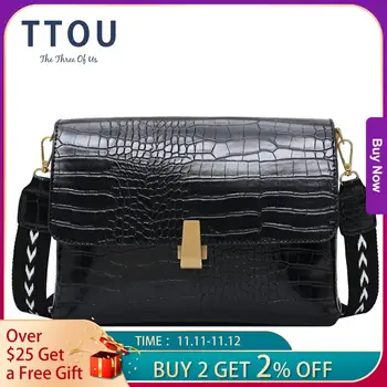 

Women's Designer Luxury Handbag 2020 Fashion New High quality PU Leather Women Handbags Crocodile pattern Shoulder Messenger Bag