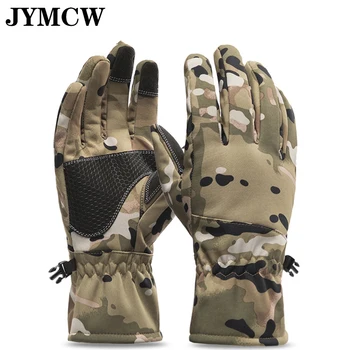 

Winter camouflage hunting gloves warm non-slip fishing gloves waterproof touch screen ski camping gloves