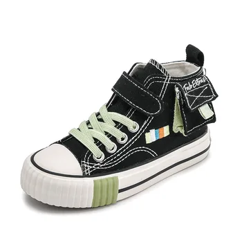 

Children's Canvas shoes 2020 spring and autumn high-top boys and girl Korean board shoe casual canvas shoe all-match cloth shoes