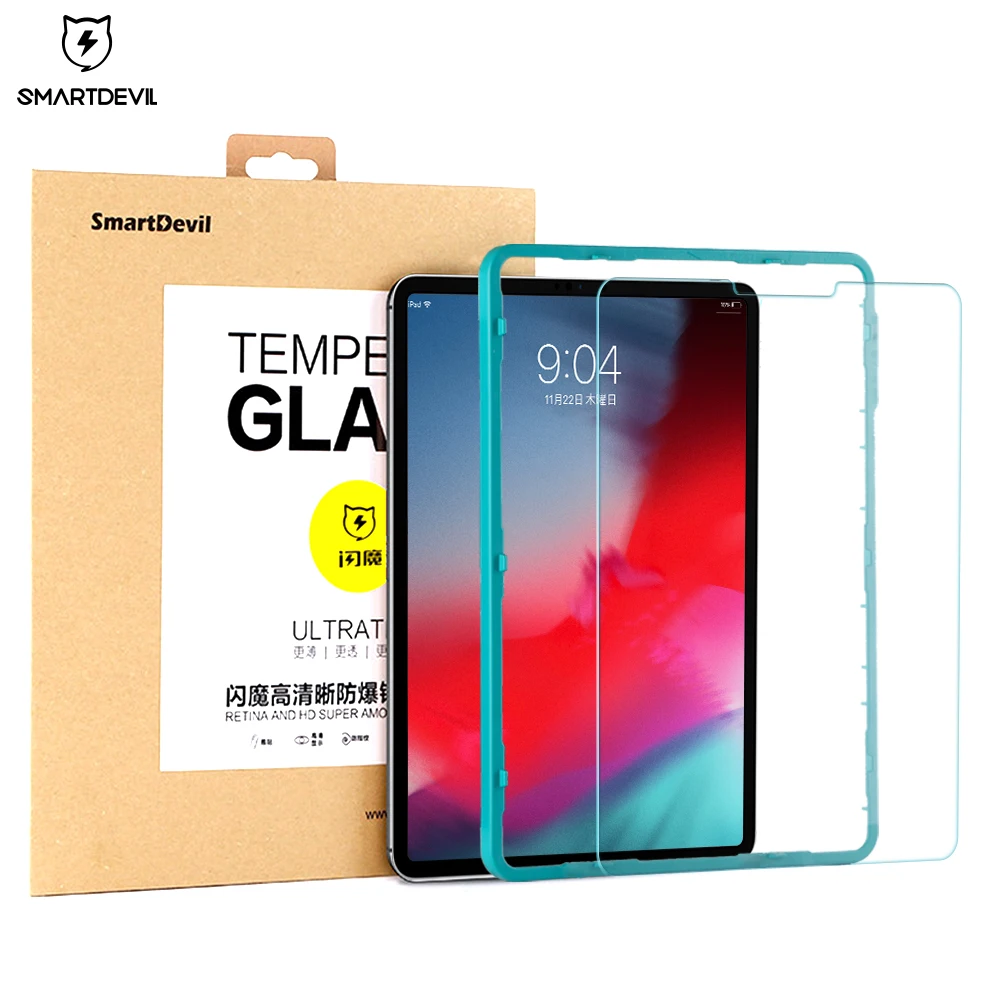 SmartDevil New Tempered Glass for iPad Pro 11 Inch Screen Protectine Film HD Protector for iPad Pro 2018 2020