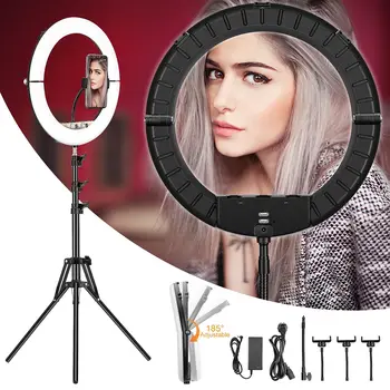

Selfie LED Light Video Light With 1.75m Light Stand Video Ring Lamp USB Photography Ring Lighting For Live Studio Makeup