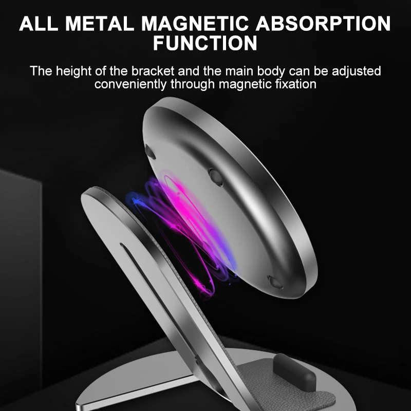 Mobile Phone Wireless Charger Bracket Desktop Ultra-thin Quick Wireless Charging Pad with holder for iphone 7 8 X xiaomi samsung