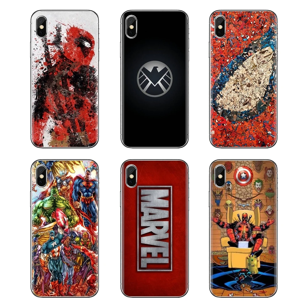Silicone Housing Case Marvel Comics Avengers Superhero For Samsung Galaxy S3 S4 S5 Mini S6 S7 Edge S8 S9 S10 Plus Note 3 4 5 8 9 |