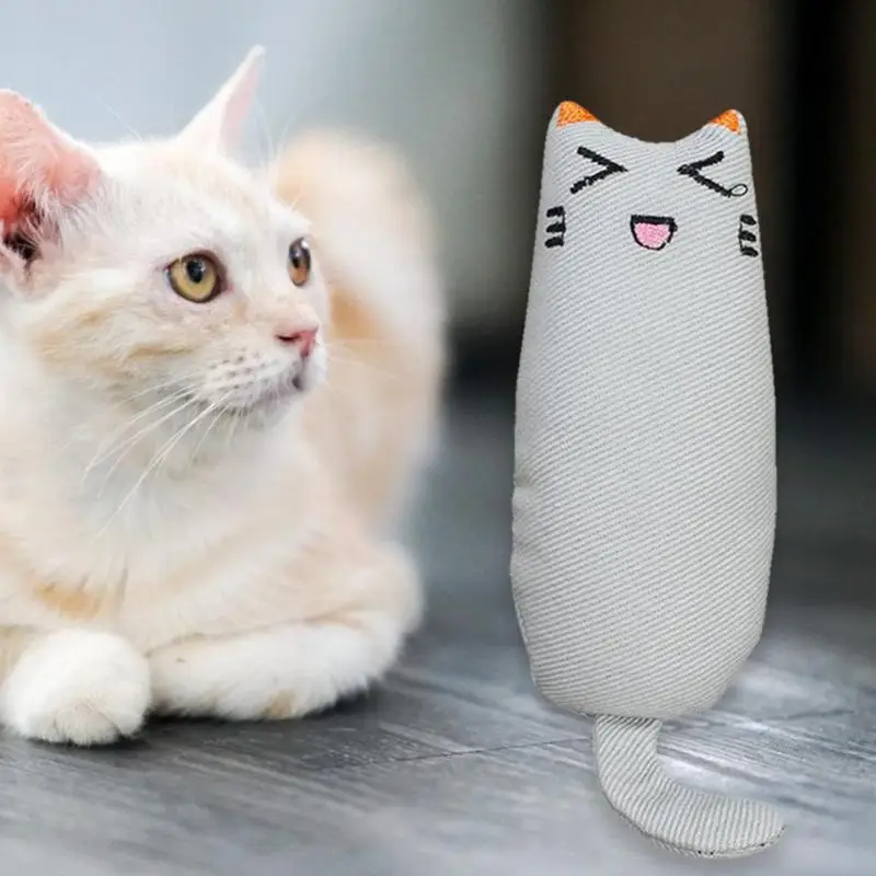 Милая игрушка для питомца плюшевая игрушечная кошка мята Подушка шлифовальный коготь кошка укуса дразнящие игрушки дл животных