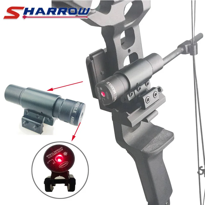 

Bow Light Sight 50-100M Range Red Dot Laser Sight Pistol Adjustable Picatinny Rail Compound Bow Hunting Recurve Bow Accessories