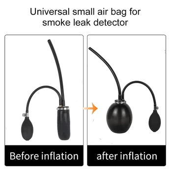 MrCartool Universal Smoke Generator Airbag Adaptor Quick Intake Adjustable Air Pump For Car Smokes Leak Detector SDT206 2