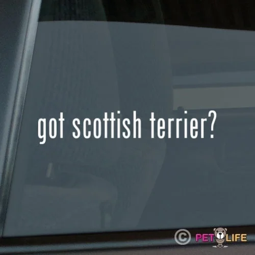 Got Scottish наклейка терьера Высечки Винил-#2 Скотти Наклейка на окно
