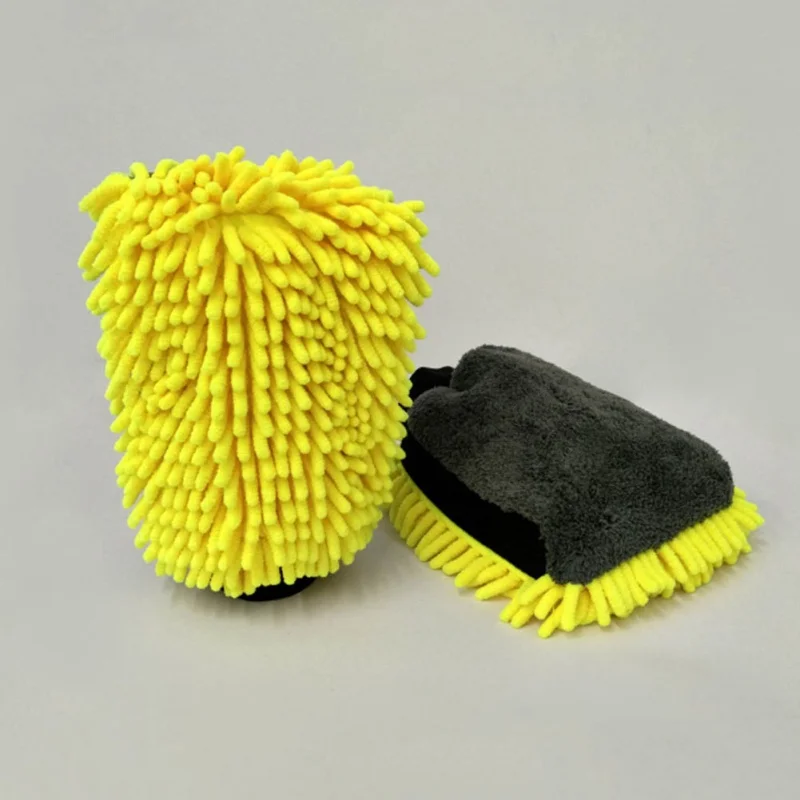 Цвет: желтый Car Cleaning Brush Cleaner Tools Microfiber Super Clean Car Windows Cleaning Sponge Product Wash Gloves Auto Washer New - Цвет: Цвет: желтый