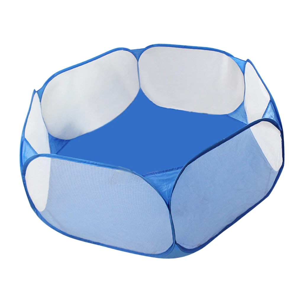 Small Animals Tent,Breathable Transparent Pet Playpen  Open Outdoor/Indoor