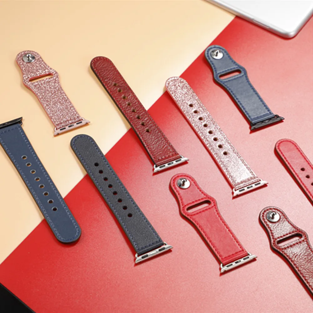 Ремешок для apple watch band iwatch band 44 мм 40 мм 42 мм 38 мм apple watch 5 4 3 2 1 аксессуары кожаный браслет