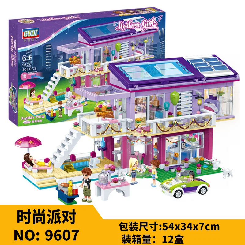 

Goood 9607 Modern Girl Series Angela's Fashion Party Children'S Educational Assembled Building Blocks Toy Gift