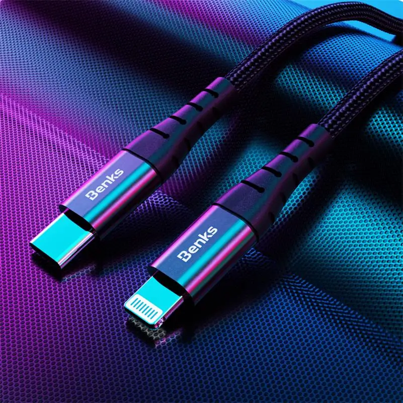 PD кабель usb type c к Lightning зарядный кабель MFI для IPhone XS XR 8 7 6s Plus Ipad pro Быстрая зарядка короткий кабель 0,3 м - Цвет: Черный