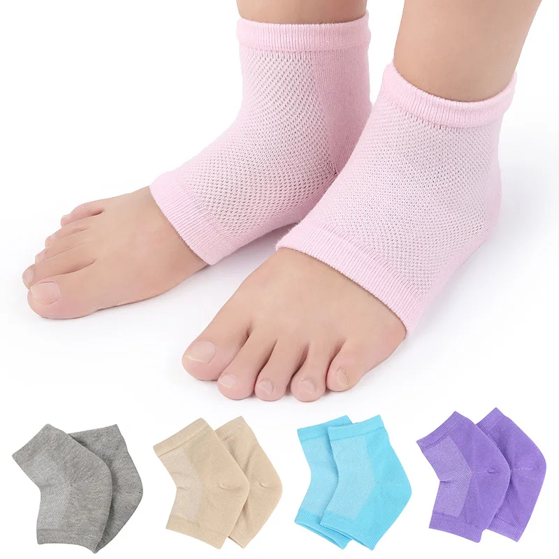 Colorful Cotton Socks Anti Cracking Liner Heel Socks Soft Elastic