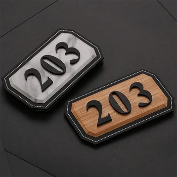 

Residential House Number Plate Home Customized Nordic Acrylic Creative Digital Stickers Self-adhesive Hotel House Number Plate