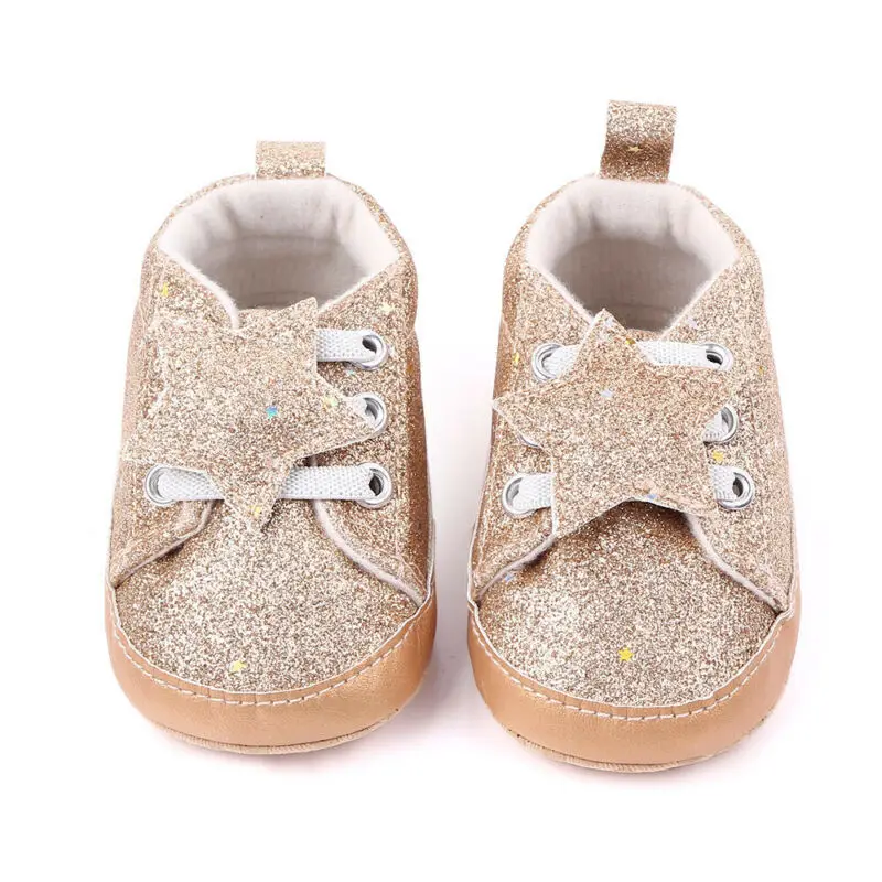 Обувь для новорожденных мальчиков и девочек; принт со звездой; Всесезонная Повседневная обувь; кроссовки для малышей; кроссовки для детей 0-18 лет