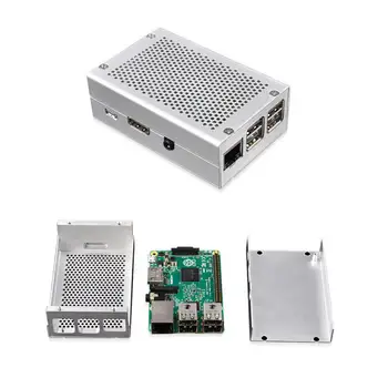 

Raspberry Pi 3 Aluminum Case Silver Case Metal Enclosure for RPI 3 Model B Compatible with Raspberry Pi 3 Model B+