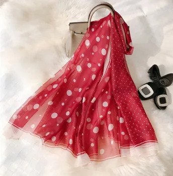 

Spring Summer Fashion Scarf Women Long Scarf Shawls Dot Plaid Print Scarf Wraps 135*190cm