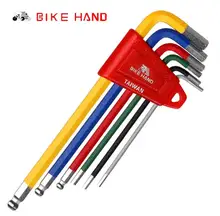 Bicycle Repair Tools BikeHand Tools MTB Road Bike Multi-function Hex Key Ball End Set 2/2.5/3/4/5/6mm Allen Wrench Bike Tools Bicycle Repair Tools BikeHand Tools MTB Road Bike Multi-function Hex Key Ball End Set 2/2.5/3/4/5/6mm Allen Wrench Bike Tools