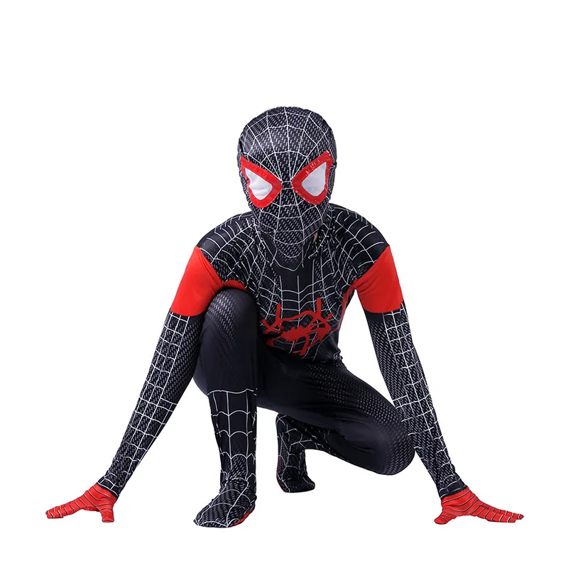 Осенний детский маскарадный костюм Человека-паука, костюм супергероя, комбинезон, Детский костюм на Хэллоуин, Рождество, костюм для мальчиков, комплекты одежды