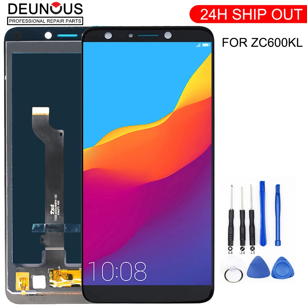 

6.0 inch Full LCD DIsplay+Touch Screen Digitizer Assembly For Asus ZenFone 5 Lite 2018 ZC600KL S630 SDM630 original with frame